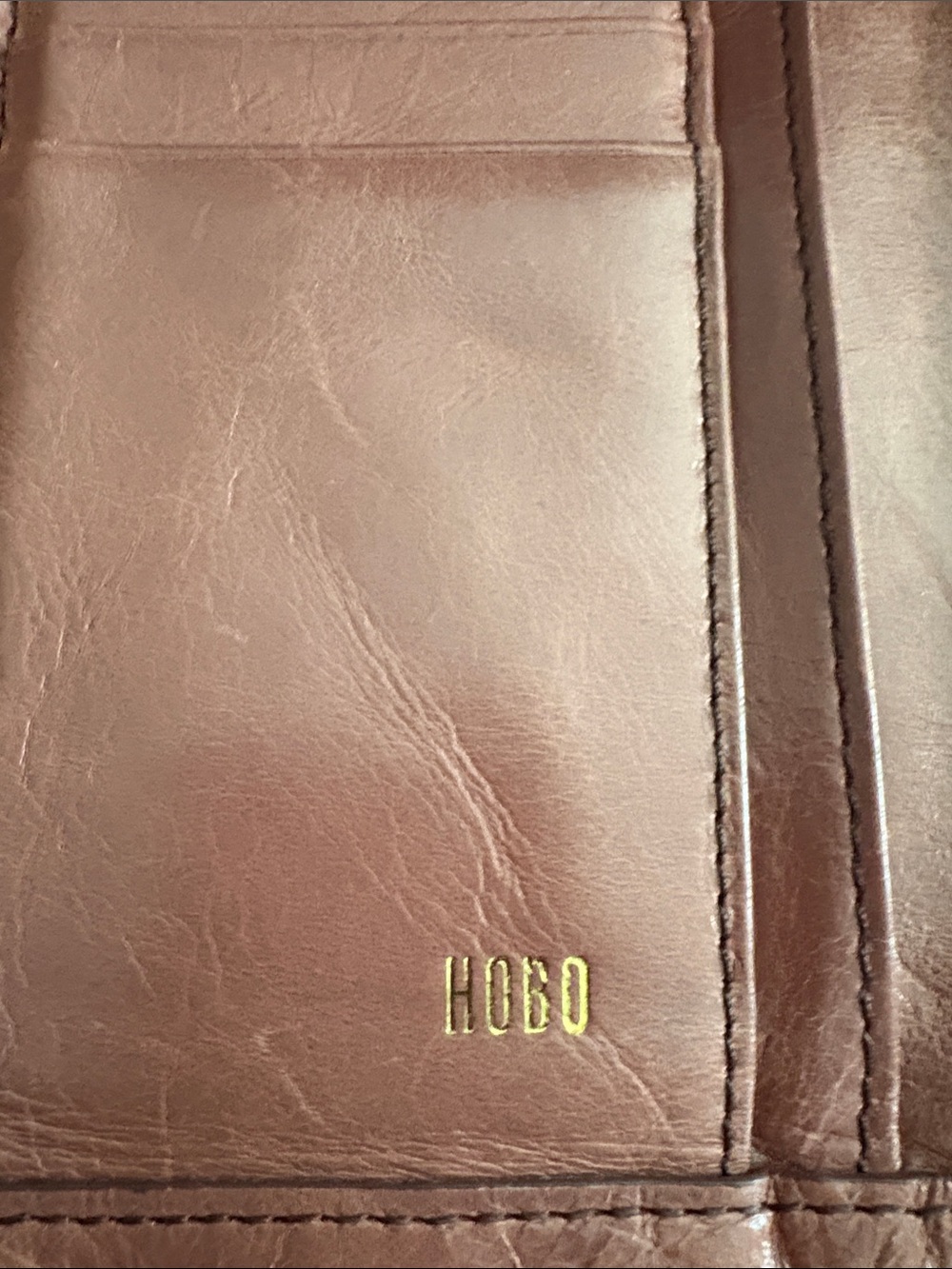 HOBO Pink Leather Fold-Over Clutch Wallet - Women - Picture 7 of 15